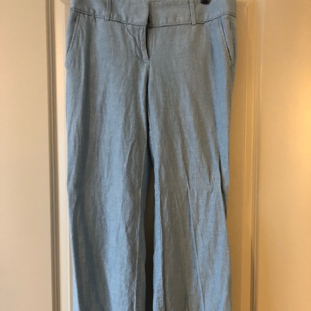 Final Price Drop! Light Blue Linen Trousers